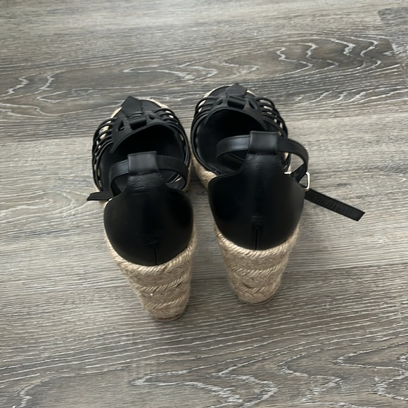 Altuzarra Black Espadrille Wedge Sandals - Picture 6 of 7